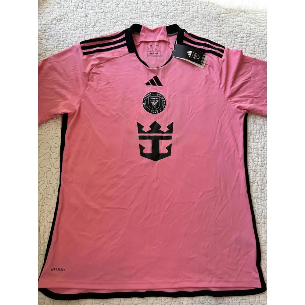 Adidas Miami - Messi Men's Jersey Pink Black‎ Size XL #455